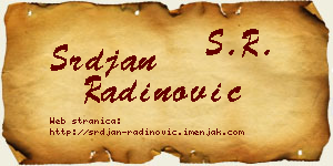 Srđan Radinović vizit kartica